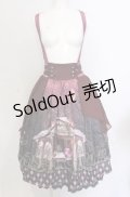 axes femme kawaii / シルクノクターンスカート M ワイン O-25-05-31-1044-AX-SK-OW-OS