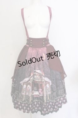 画像1: axes femme kawaii / シルクノクターンスカート M ワイン O-25-05-31-1044-AX-SK-OW-OS