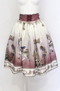 画像1: axes femme kawaii / グランドフィナーレミディスカート M ワイン O-25-05-31-1046-AX-SK-OW-OS