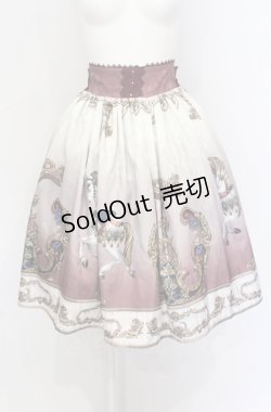 画像1: axes femme kawaii / グランドフィナーレミディスカート M ワイン O-25-05-31-1046-AX-SK-OW-OS