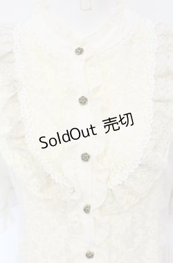 画像2: axes femme / バラレースチュニックブラウス F キナリ O-25-05-31-1005-AX-BL-OW-OS