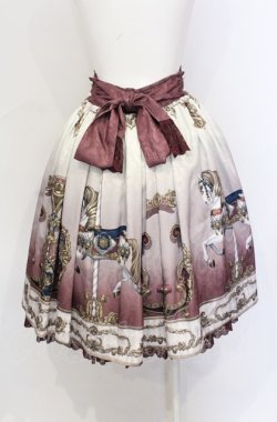 画像2: axes femme kawaii / グランドフィナーレミディスカート M ワイン O-25-05-31-1046-AX-SK-OW-OS
