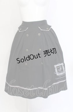 画像1: axes femme / 薔薇×額縁刺繍ミドルスカート M クロ O-25-05-31-1048-AX-SK-OW-OS
