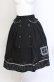 画像1: axes femme / 薔薇×額縁刺繍ミドルスカート M クロ O-25-05-31-1048-AX-SK-OW-OS (1)