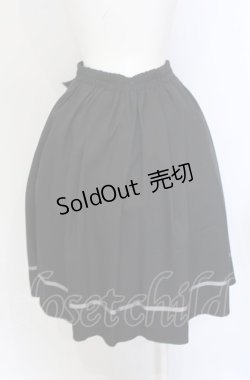 画像2: axes femme / 薔薇×額縁刺繍ミドルスカート M クロ O-25-05-31-1048-AX-SK-OW-OS