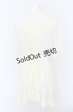 画像3: axes femme / バラレースチュニックブラウス F キナリ O-25-05-31-1005-AX-BL-OW-OS