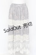 axes femme / ペイズリー×花柄ロングスカート M グレー O-25-05-31-1059-AX-SK-OW-OS