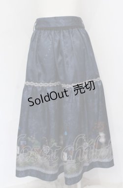 画像2: axes femme / ワイン柄スカート F ネイビー O-25-05-31-1061-AX-SK-OW-OS