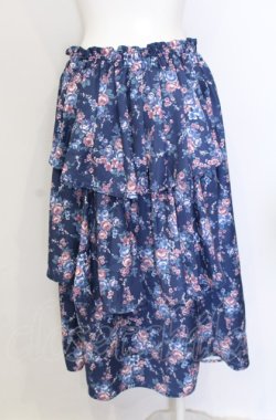 画像2: axes femme / シャンデリアフラワー柄スカート F パープル O-25-05-31-1064-AX-SK-OW-OS