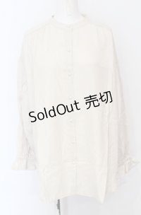 axes femme POETIQUE / シャツチュニック M ベージュ O-25-05-31-1069-AX-TO-OW-OS