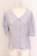 axes femme POETIQUE / ブーケ刺繍シアーブラウス M ラベンダー O-25-05-31-1071-AX-BL-OW-OS