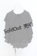 axes femme POETIQUE / ビッグフリルカラーブラウス M クロ O-25-05-31-1073-AX-BL-OW-OS