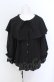 画像1: axes femme POETIQUE / ビッグフリルカラーブラウス M クロ O-25-05-31-1073-AX-BL-OW-OS (1)
