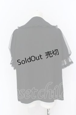 画像3: axes femme kawaii / ロマンティックフリルブラウス M クロ O-25-05-31-1074-AX-BL-OW-OS