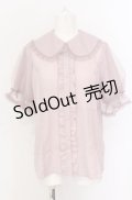 axes femme kawaii / ロマンティックフリルブラウス M ピンク O-25-05-31-1078-AX-BL-OW-OS