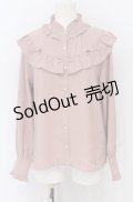 axes femme kawaii / プティリボンブラウス M ピンク O-25-05-31-1080-AX-BL-OW-OS