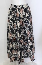画像1: 【SALE】axes femme NOSTALGIE / 絵画風ローズ柄スカート F クロ O-25-05-31-1081-AX-SK-OW-ZT461 (1)