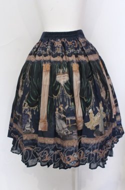 画像2: axes femme NOSTALGIE / 絵画柄スカート M コン O-25-05-31-1085-AX-SK-OW-OS