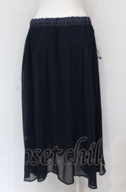 画像2: axes femme / サイドデザインロングスカート M ネイビー O-25-05-31-1086-AX-SK-OW-OS