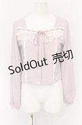 axes femme POETIQUE / レースデザインカットプルオーバー M ピンク O-25-05-31-1008-AX-TO-OW-OS