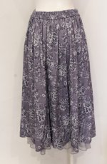 画像2: 【SALE】axes femme / 花柄ミディスカート M ラベンダー O-25-05-31-1089-AX-SK-OW-ZT143 (2)