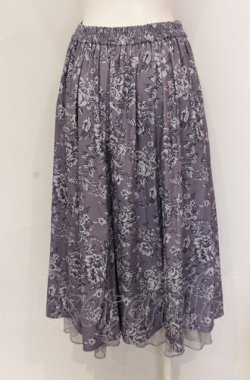 画像2: axes femme / 花柄ミディスカート M ラベンダー O-25-05-31-1089-AX-SK-OW-OS
