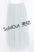 axes femme POETIQUE / パールデザインチュールスカート M グリーン O-25-05-31-1094-AX-BL-OW-OS