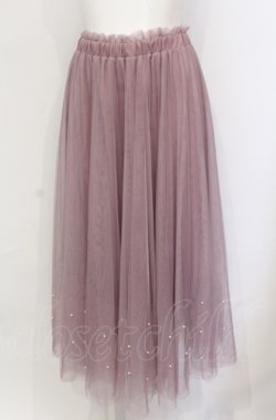 画像1: axes femme POETIQUE / パールデザインチュールスカート M ピンク O-25-05-31-1095-AX-BL-OW-OS
