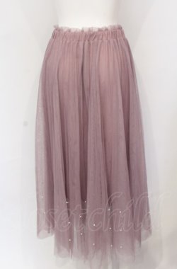 画像2: axes femme POETIQUE / パールデザインチュールスカート M ピンク O-25-05-31-1095-AX-BL-OW-OS