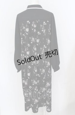 画像2: axes femme / ビスチェ切替Aライン花柄ワンピース M クロ O-25-05-31-1099-AX-OP-OW-OS