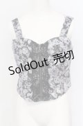 axes femme / フルールPTジップ付ビスチェ F クロ O-25-05-31-1100-AX-TO-OW-OS