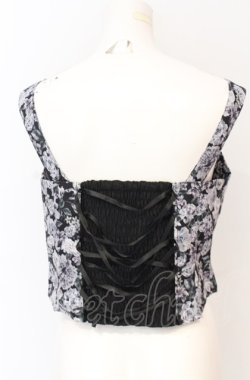 画像2: axes femme / フルールPTジップ付ビスチェ F クロ O-25-05-31-1100-AX-TO-OW-OS