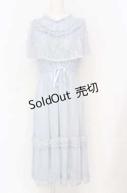 画像1: axes femme / ヴィンテージ風サマードレス F ブルー O-25-05-31-1103-AX-OP-OW-OS
