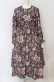 画像1: axes femme NOSTALGIE / クラシックローズワンピース M ワイン O-25-05-31-1105-AX-OP-OW-OS (1)