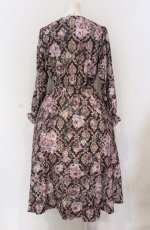 画像2: 【SALE】axes femme NOSTALGIE / クラシックローズワンピース M ワイン O-25-05-31-1105-AX-OP-OW-ZH (2)