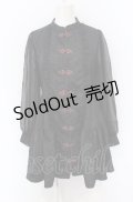 axes femme POETIQUE / チャイナティアードミニワンピース M クロ O-25-05-31-1106-AX-OP-OW-OS