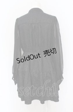 画像2: axes femme POETIQUE / チャイナティアードミニワンピース M クロ O-25-05-31-1106-AX-OP-OW-OS
