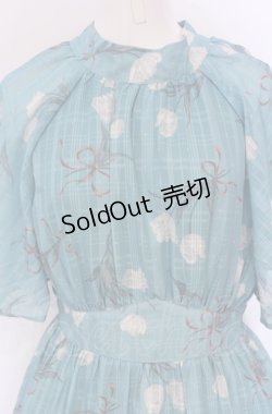 画像2: axes femme POETIQUE / チューリップブーケロングワンピース M グリーン O-25-05-31-1109-AX-OP-OW-OS