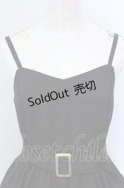 画像2: axes femme / ドロストデザインキャミワンピース F クロ O-25-05-31-1112-AX-OP-OW-OS