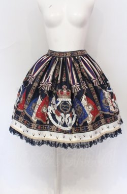 画像1: Angelic Pretty / ガーディアンユニコーンスカート  ネイビー O-25-05-31-1011-AP-SK-IG-OS
