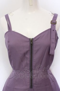 画像2: axes femme POETIQUE / フロントジップイレヘムワンピース M ラベンダー O-25-05-31-1114-AX-OP-OW-OS