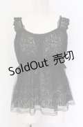 axes femme / チュール重ね２ＷＡＹビスチェ  クロ O-25-05-31-1117-AX-TO-OW-OS