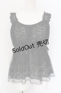 axes femme / チュール重ね２ＷＡＹビスチェ  クロ O-25-05-31-1117-AX-TO-OW-OS