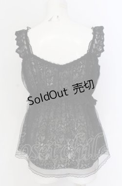 画像2: axes femme / チュール重ね２ＷＡＹビスチェ  クロ O-25-05-31-1117-AX-TO-OW-OS