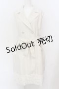 axes femme / レース使トレンチ風ロングジレ M キナリ O-25-05-31-1118-AX-TO-OW-OS