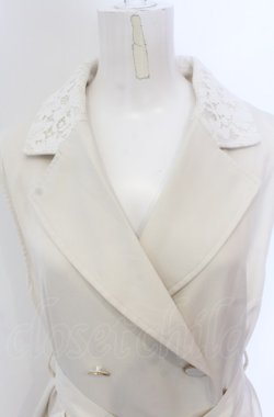 画像2: axes femme / レース使トレンチ風ロングジレ M キナリ O-25-05-31-1118-AX-TO-OW-OS