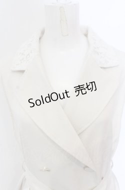 画像2: axes femme / レース使トレンチ風ロングジレ M キナリ O-25-05-31-1118-AX-TO-OW-OS