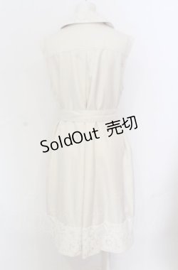 画像3: axes femme / レース使トレンチ風ロングジレ M キナリ O-25-05-31-1118-AX-TO-OW-OS