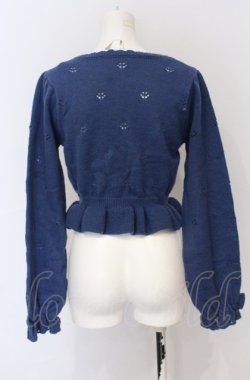 画像2: axes femme kawaii / 苺の編みぐるみニットカーデ M ブルー O-25-05-31-1121-AX-TO-OW-OS