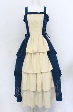 画像1: axes femme kawaii / アンティークドールジャンスカ M ブルーグリーン O-25-05-31-1122-AX-OP-OW-OS